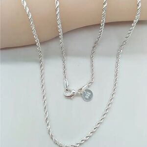 925 Sterling Silver Twisted Chain